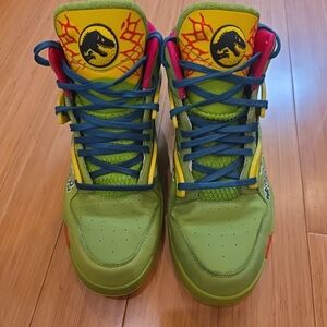 Reebok Pump Jurassic Park "Dilophosaurus" Omni Zone 2 Size 12 Basketball Shoes